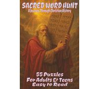 Sacred Word Hunt: A Journey through Christian: 6x9 Inches | 110 Pages | 55 Puzzles... Great for Travel and Leisure Times