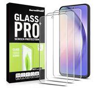 SacredShield [Paquete de 3 protectores de pantalla para Samsung Galaxy A54 5G, vidrio templado, dureza 9H, sin burbujas, fácil de instalar