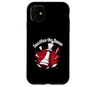 Sacrifice The Queen Funny Chess Player Strategy Carcasa para iPhone 11