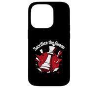 Sacrifice The Queen Funny Chess Player Strategy Carcasa para iPhone 14 Pro