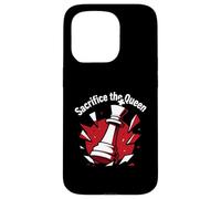 Sacrifice The Queen Funny Chess Player Strategy Carcasa para iPhone 15 Pro