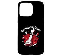 Sacrifice The Queen Funny Chess Player Strategy Carcasa para iPhone 15 Pro MAX