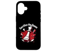 Sacrifice The Queen Funny Chess Player Strategy Carcasa para iPhone 16