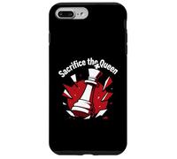 Sacrifice The Queen Funny Chess Player Strategy Carcasa para iPhone 7 Plus/8 Plus