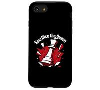 Sacrifice The Queen Funny Chess Player Strategy Carcasa para iPhone SE (2020) / 7/8
