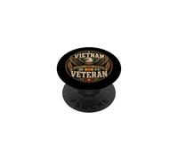 Sacrificio de Honor del Servicio del águila Calva Veterano de Vietnam PopSockets PopGrip Adhesivo