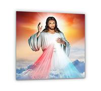 SacroArte 50x50 cm Imagen Fotografía Pintura Sobre Vidrio - Asunción de Jesucristo