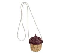 Sacs À Main Tissés Pour Femmes,Sacs Femmes - Sac Bandoulière Acorn Beach Bag | En Panier Tissé, Petit Sac, Accessoires Photo Et Filles