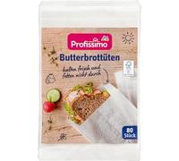 Sacs de pain et beurre, 80 pièces - Marque DM Allemagne - Compatible avec profissimo - Butterbrottüten, 80 St