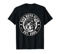 Sad Boys Club Bulldog Francés Divertido Grunge Perro Camiseta