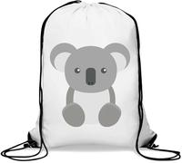 Sad Grey Coala - Saco de gimnasio con cordón para obras de arte melancólico, color blanco, White, Talla única