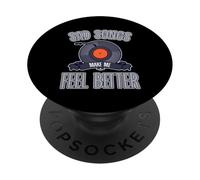 Sad Songs Make Me Feel Better Music Mood Therapy PopSockets PopGrip Adhesivo