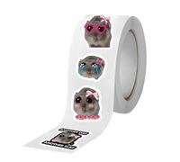 Sad Stickers - 500 Pieces Funny Animal Decals 10 Pattern Scrapbook Supplies Weirdcore Design Set, Sad Stickers, Cute Animal Decal Pack | Water Bottles Laptops Guitars Scrapbook Craft D