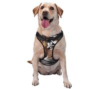 Sad Tiger - Arnés prémium para perros pequeños, medianos y grandes, duradero, sin tirones, con correas reflectantes y hebillas de liberación rápida, talla XL