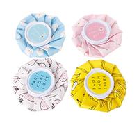 Saddgo Bolsa de agua caliente redonda pequeña de 450 ml, para invierno, relajante, calentador de calor, compresa cálida para la cara