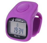 Saddgo Contadores de dedos con 6 LED digitales, contador electrónico de dedos, mecánico, manual, contador de vueltas, recordatorio de natación, contador de vueltas