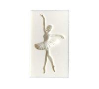 Saddgo Molde de silicona para fondant, diseño de bailarina de ballet, herramienta de decoración para galletas de chocolate