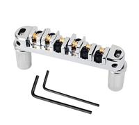 Saddle Bridge Guitar, Stringed Instruments Tune Bridge, Electric Guitar Replation, Incluye 2 Wrenches 3,94 x 3,15 x 0,79 pulgadas for Beginners, Women, Men, Musicians