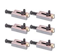 Saddle for Electric Guitar Saddle Guitar Bridge Stratocaster Bridge Sillings 6pcs Roller Saddles para Guitarra Eléctrica 4 Colores (cobre rojo)
