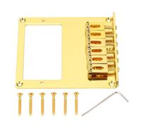 Saddle Humbucker Guitar Puente de 6 cuerdas Saddle Saddle Electric Guitar Puente Reemplazo de doras doradas de doble recogida para guitarra eléctrica Telecaster con llave