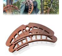 Saddle Hunting Bridge Spreader,Ergonomic Hip Pinch Eliminator & Tree Saddle Accessories,Lightweight Portable Gear for Comfort Relief,Comfortable Bridge System for Deer & Bow Hunters (2PCS-Brown)