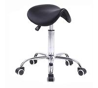 Saddle Stool With Wheels, Ergonomic Saddle Stool, Swivel Roll Height Adjustable Hydraulic Stool, Massage And Medical Office Chair With Swivel Wheels For Clinic, Dentist, Beauty Salon, Office, LJJY-K