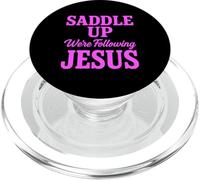 Saddle Up Estaban siguiendo a Jesús Fe Escritura Cristiana Dios PopSockets PopGrip para MagSafe