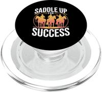 Saddle Up For Success Horse Trainer Spirit PopSockets PopGrip para MagSafe