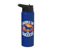 Saddle Up For Success Horse Trainer Spirit Stainless Steel Insulated Water Bottle