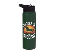 Saddle Up For Success Horse Trainer Spirit Stainless Steel Insulated Water Bottle