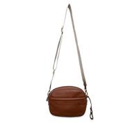 SADDLER Laura - Bolsa de piel con cremallera para cámara, hecha a mano, compacta, elegante y práctica, Tan, Minimalista