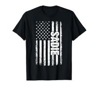 Sadie Personal Nombre American Flag Retro Women Funny Camiseta