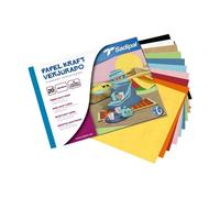 Sadipal bloc de papel kraft verjurado para manualidades 30 hojas 32 x