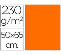 Sadipal Carton Fluorescente 230 Gr 50 X 65 cm Naranja