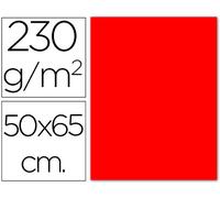 Sadipal Carton Fluorescente 230 Gr 50 X 65 cm Rojo