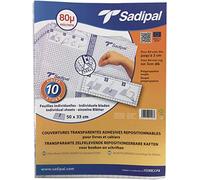 Sadipal - Hoja Forro De Libros Autoadhesivo 50 X 35 Cm 80µ Sadipal Transparente