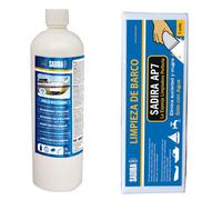 Sadira | Limpia Cascos y Cubiertas Limpiador para Barcos | Elimina Manchas Amarillas de óxido y Grises | Blanquea Gelcoat al Instante (Pack)