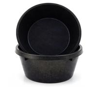 Sadnyy 2 bandejas de goma para alimentación de caballos, cuenco de goma, contenedor de baño de polvo de pollo, comedero de caballos para cabras, ganado, alimentación de animales, gatos, perros, cerdos