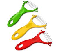 Sadocom Peeler de Cerámica Avanzada Peeler de Hortalizas - Prevención del Moho en Las Arenas - Conjunto de 3