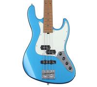 Sadowsky MetroExpress 21-Fret Hybrid P/J Bass, Arce tostado, 4 cuerdas, color azul océano sólido metálico de alto pulido