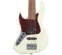 Sadowsky MetroExpress - Bajo de 5 cuerdas híbrido PJ de 21 pies, para zurdos, color blanco olímpico