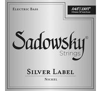 Sadowsky Silver Label 045-.130 - Juego de cuerdas para bajo (34", 5 cuerdas, níquel y estrella)