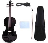 SADPRKR Abeto acústico eléctrico de 4 cuerdas + arco de arce, adecuado para estudiantes, juego de violín para estudiantes principiantes