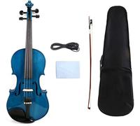 SADPRKR Abeto acústico eléctrico de 4 cuerdas + arco de arce, adecuado para estudiantes, juego de violín para estudiantes principiantes