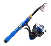 SADPRKR Caña de pescar de carbono mini ultra corta con articulación pequeña, caña de mar de 1 a 2,3 metros, caña de pescar ultraligera con rueda de lanzamiento de largo alcance