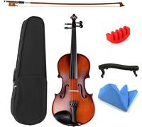 SADPRKR Instrumento de violín de arce acústico, juego completo de instrumentos y accesorios de tamaño