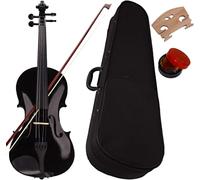 SADPRKR Juego de violín acústico de tamaño completo, violín de nivel de entrada retro de madera maciza
