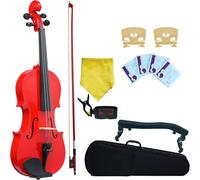 SADPRKR Juego de violín avanzado de 1/2 violín, adecuado para principiantes, adultos y niños, violín principiante hecho a mano.