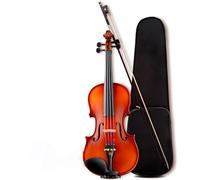 SADPRKR Juego de violín de tamaño completo, juego de violín sólido para principiantes, arco, colofonia, cuerdas