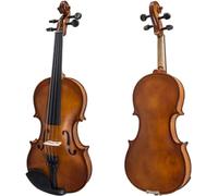 SADPRKR Juego de violín estudiantil de tamaño completo, equipado con una funda ligera de arco de madera brasileña, reposamanos, cuerdas adicionales y colofonia